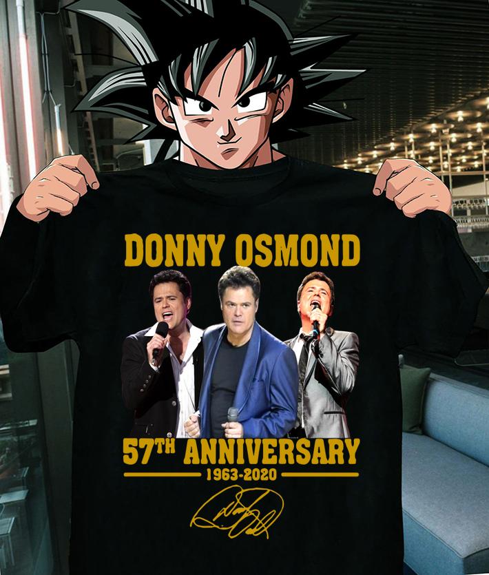 Donny Osmond 57th anniversary 1963 2020 signature t-shirt shirt