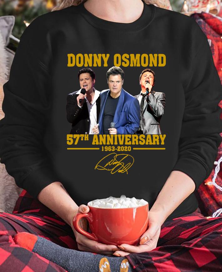 Donny Osmond 57th anniversary 1963 2020 signature t-shirt sweatshirt