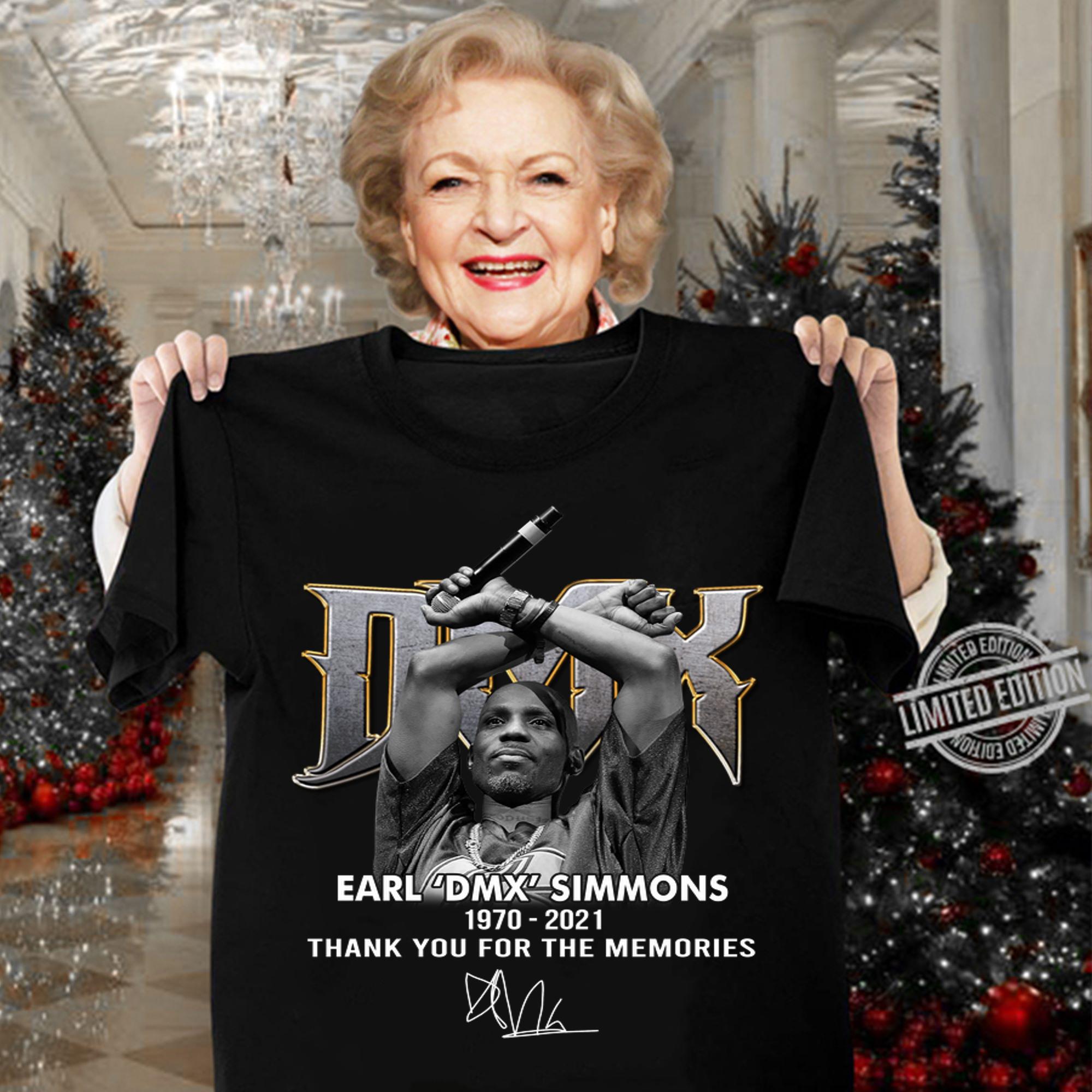 Ruff Ryders RIP Earl DMX Simmons 1970-2021 Thank You For The Memories Signature t-shirt woman shirt