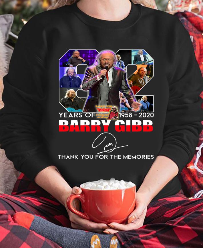 82 Years Of 1958-2020 Barry Gibb Signature t-shirt sweatshirt