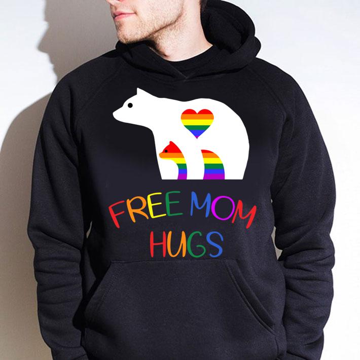 Gay LGBT Pride Mama Bear For Free Mom Hugs t-shirt hoodie