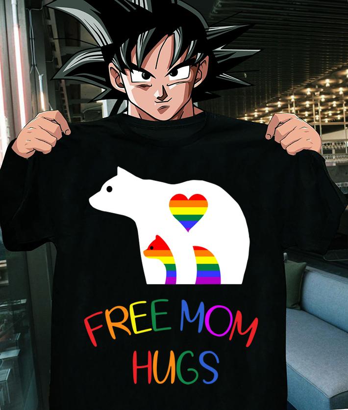 Gay LGBT Pride Mama Bear For Free Mom Hugs t-shirt shirt