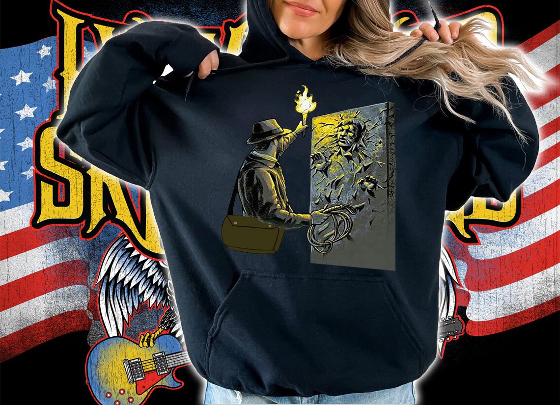 Indiana Jones Finds Carbonite Han Solo Star Wars t-shirt hoodie