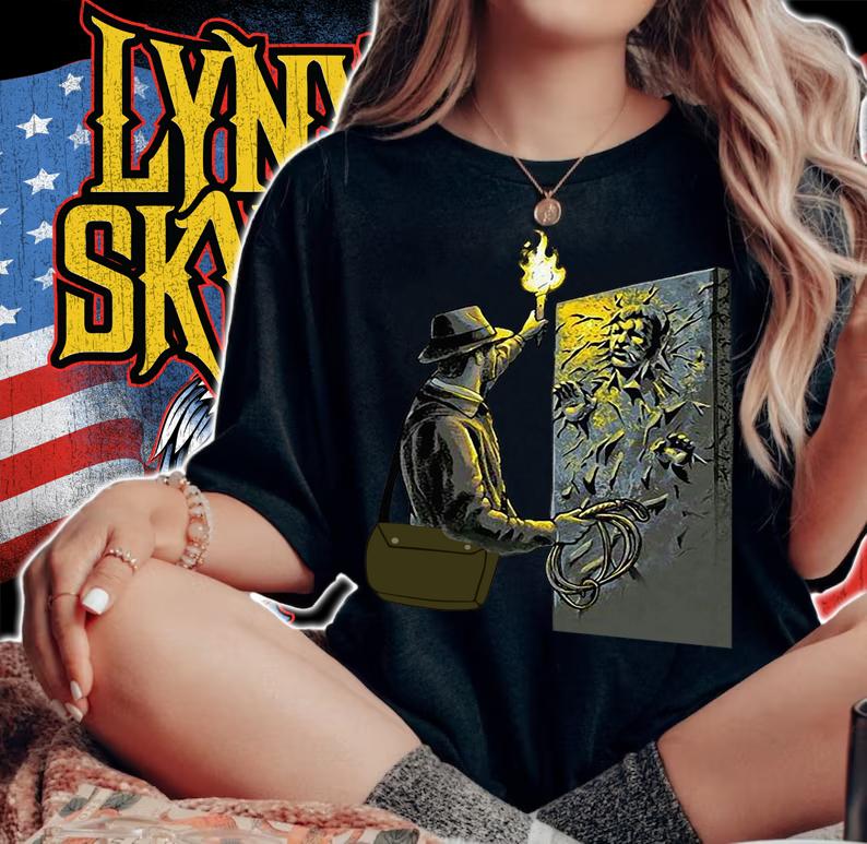 Indiana Jones Finds Carbonite Han Solo Star Wars t-shirt woman shirt