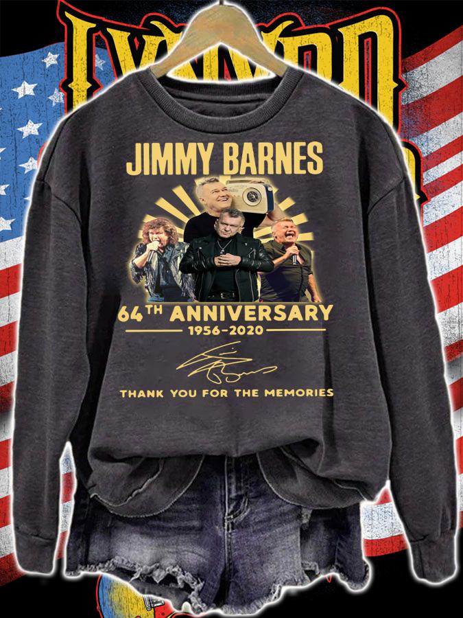 64Th Anniversary Jimmy Barnes 1956-2020 signature t-shirt sweatshirt