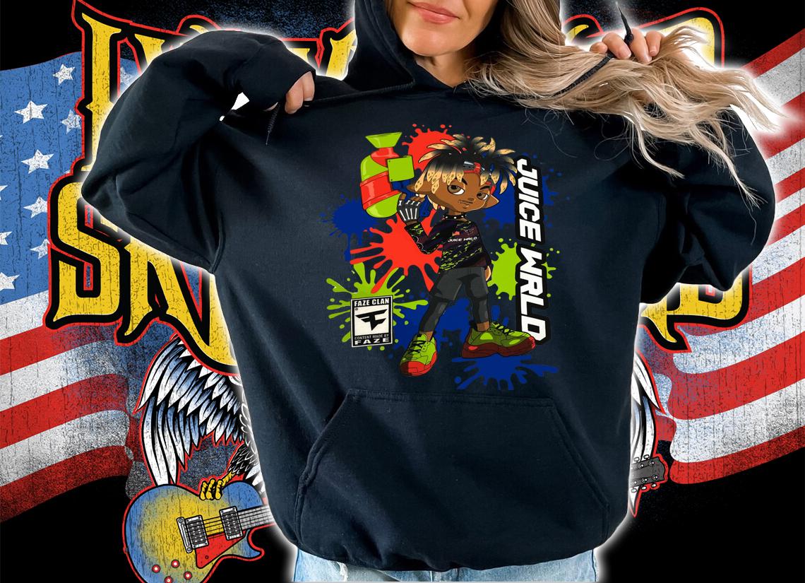 Official Juice WRLD X FaZe Clan t-shirt hoodie
