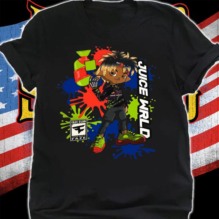 Official Juice WRLD X FaZe Clan t-shirt shirt