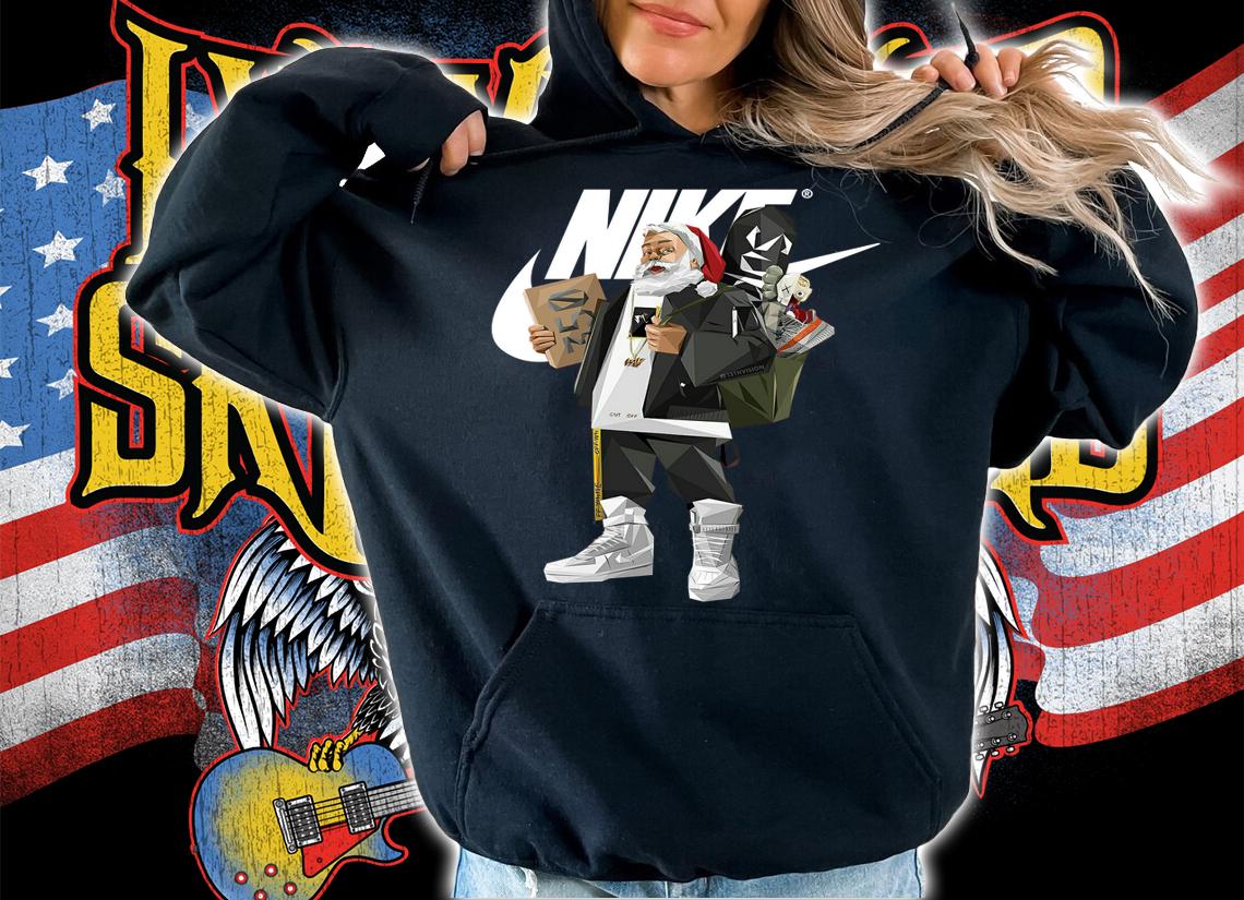 Santa Claus Nike Supreme Sneaker t-shirt hoodie