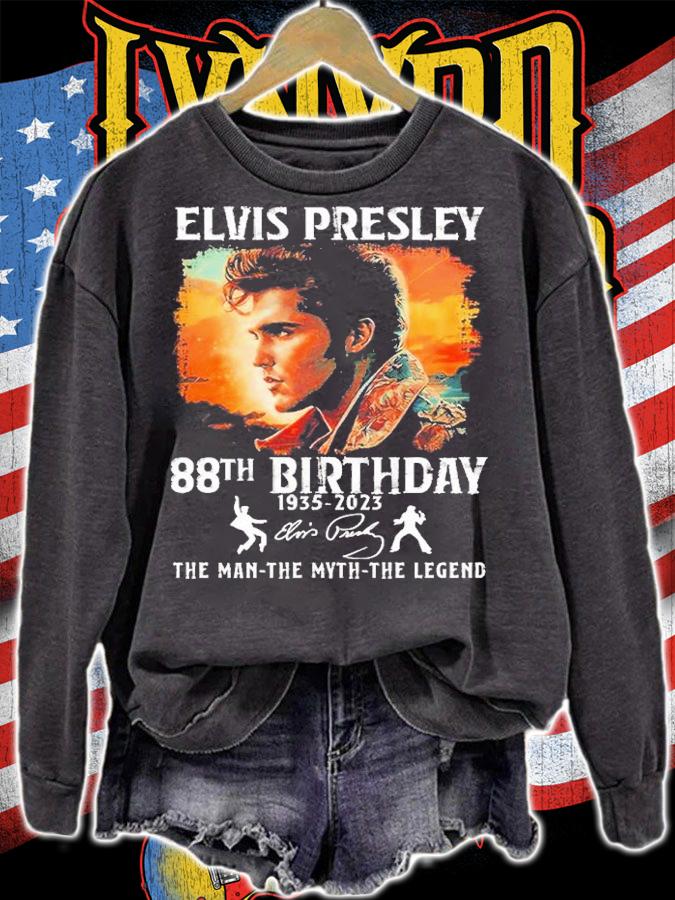 Elvis Presley 88th Birthday 1935-2023 Signatures The Man The Myth The Legend t-shirt sweatshirt