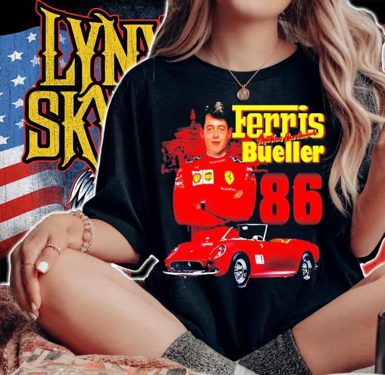 Ferris Bueller #86 Racing Porsche Race Car t-shirt woman shirt