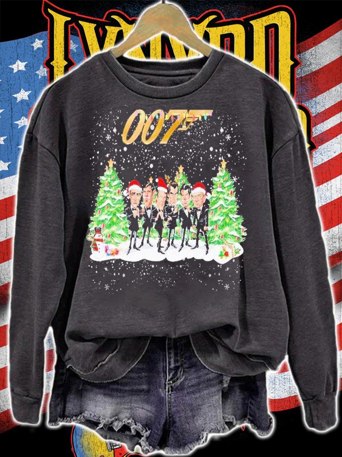 007 Christmas shirt t-shirt sweatshirt