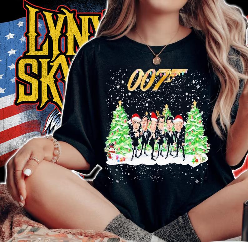 007 Christmas shirt t-shirt woman shirt