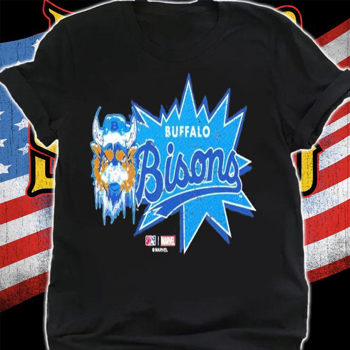 Buffalo Bisons Marvel's Defenders of the Diamond Burst shirt t-shirt shirt