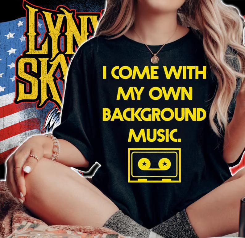 Chad Danforth I come with my own background music shirt t-shirt woman shirt