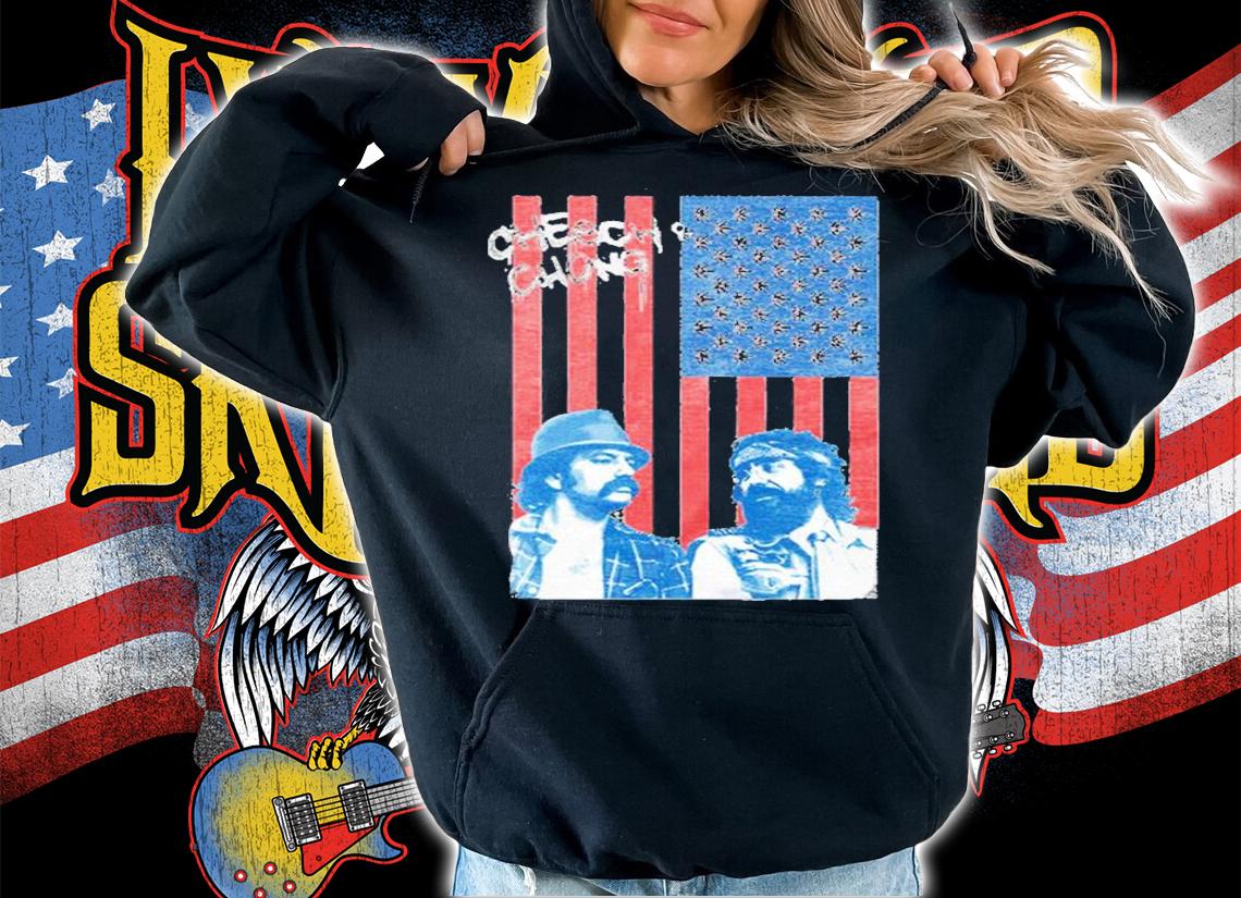 Cheech and Chong America Flag shirt t-shirt hoodie