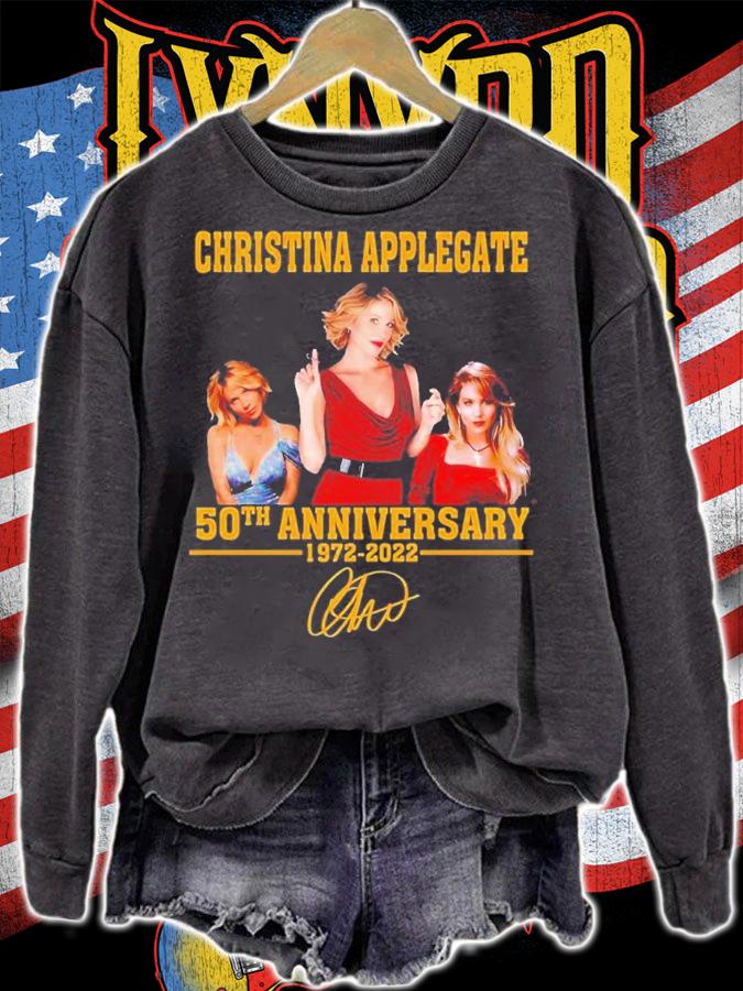 Christina Applegate 50th Anniversary 192-2022 Signature Shirt t-shirt sweatshirt