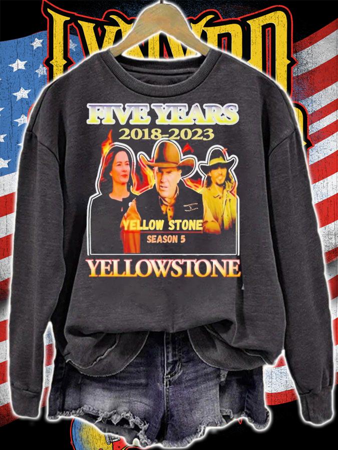 Five years 2018-2023 Yellowstone season 5 Yellowstone shirt t-shirt sweatshirt