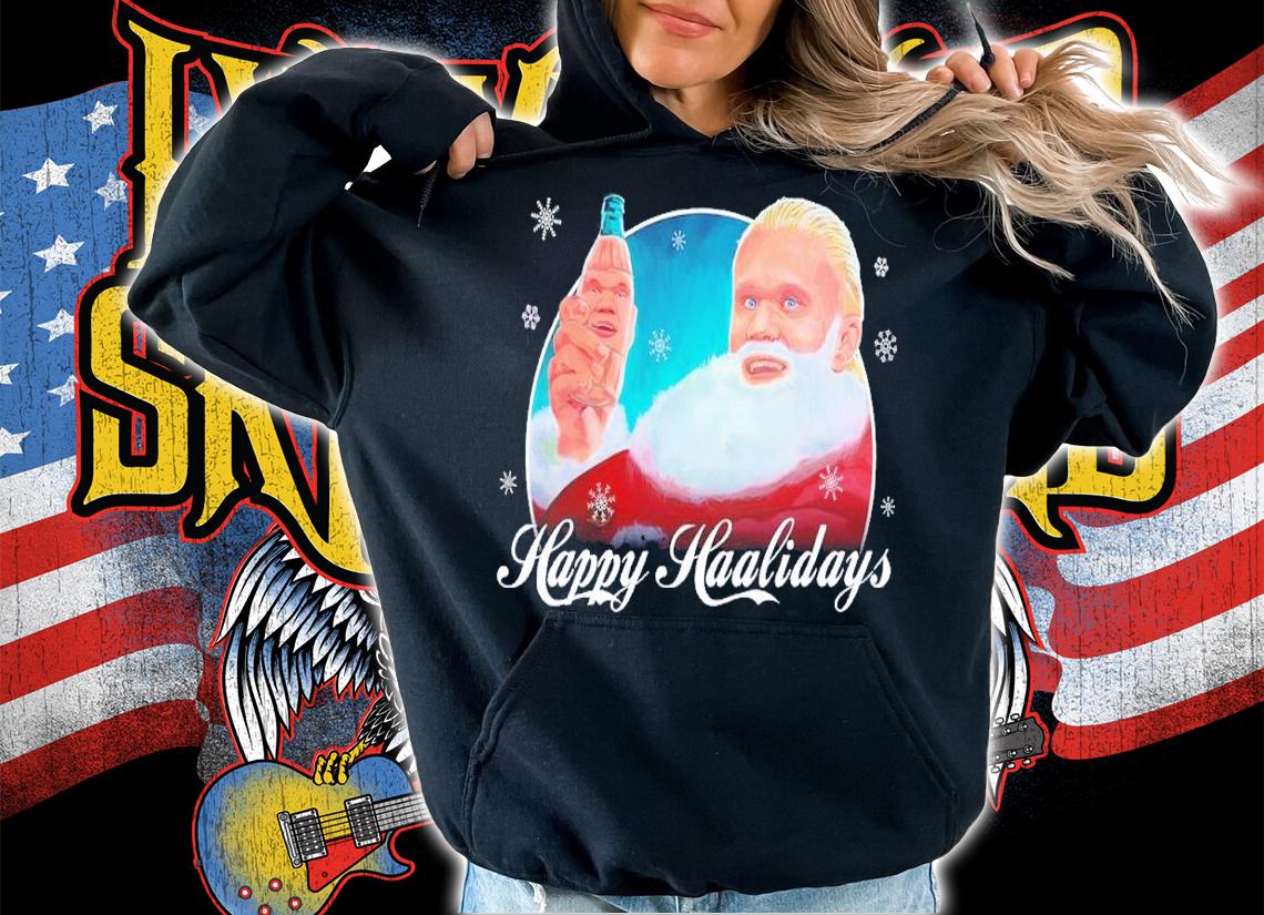 Happy Haaland Holidays Christmas shirt t-shirt hoodie
