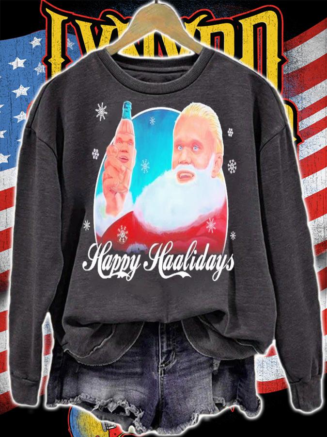 Happy Haaland Holidays Christmas shirt t-shirt sweatshirt