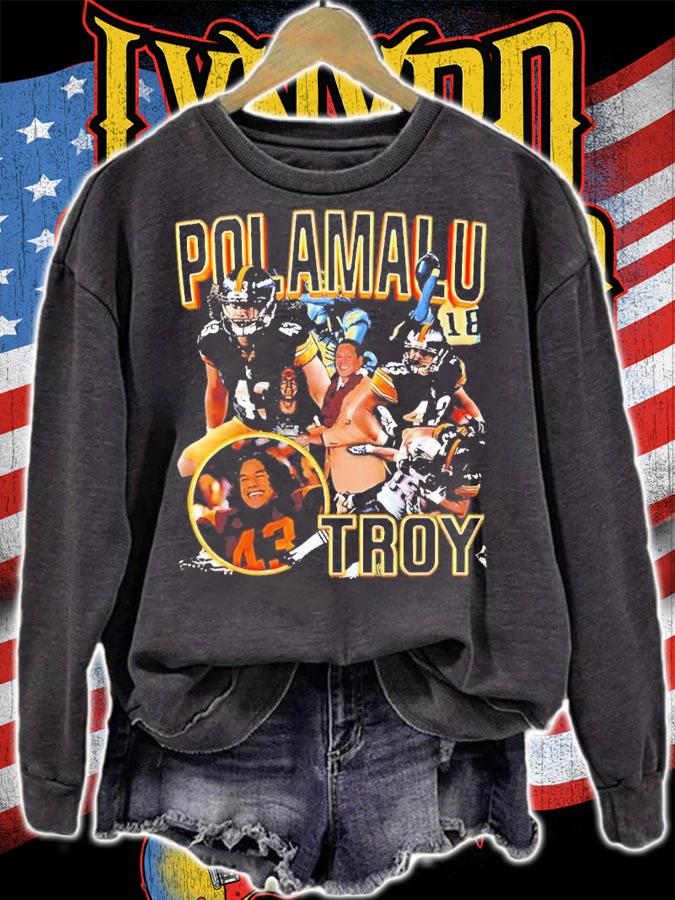 Honey Badger Wearing Troy Polamalu Pitt Dreams Shirt t-shirt sweatshirt