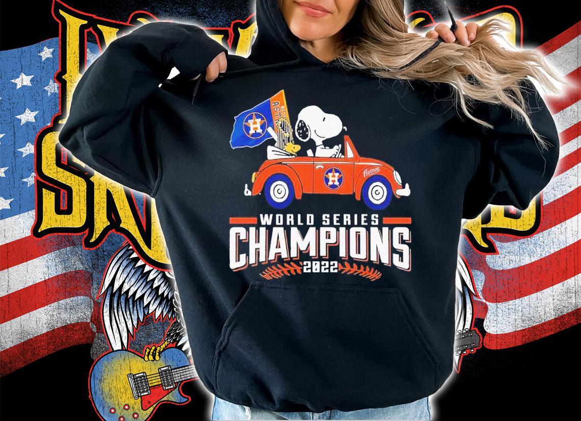 Houston Astros Snoopy riding World Series Champions 2022 shirt t-shirt hoodie