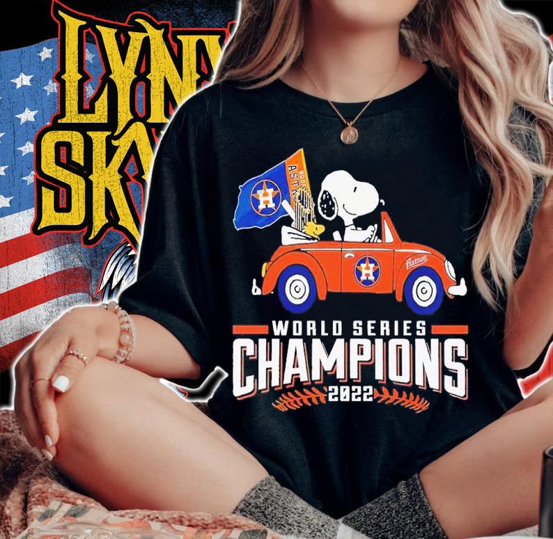 Houston Astros Snoopy riding World Series Champions 2022 shirt t-shirt woman shirt