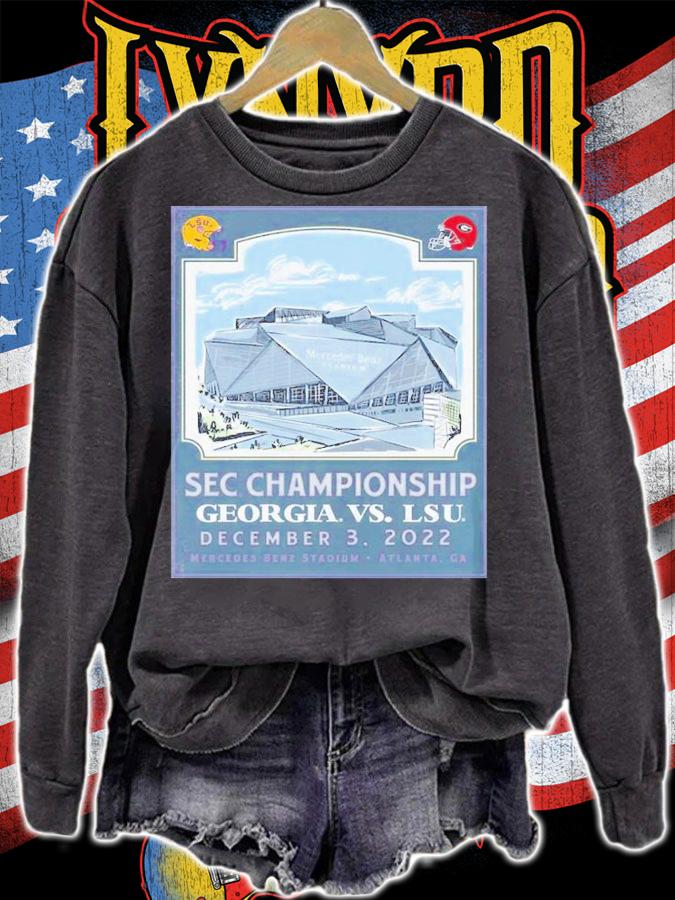 LSU Tigers vs Georgia Bulldogs 2022 Football SEC Championship Gameday Shirt t-shirt sweatshirt