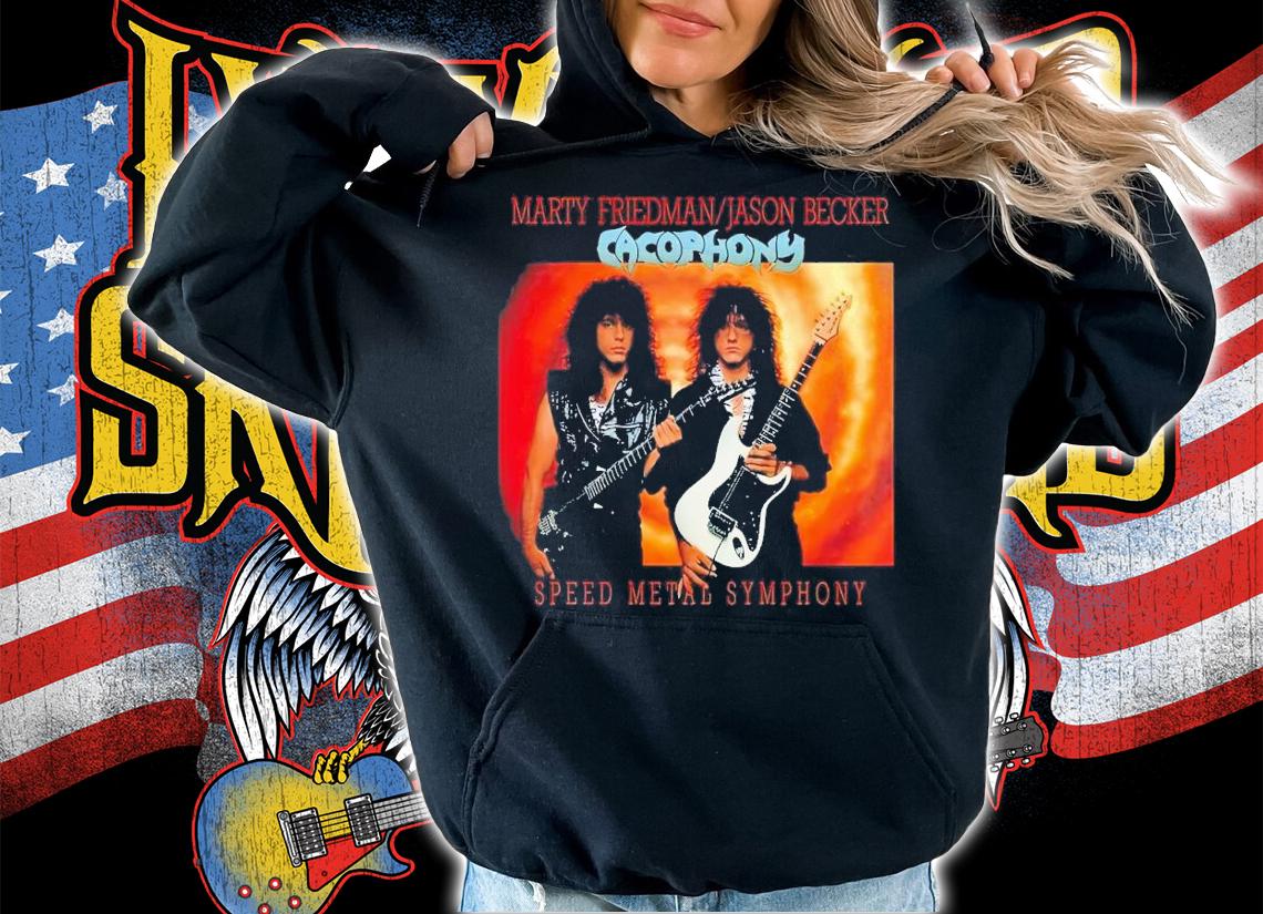 Marty Friedman Jason becker Cacophony shirt t-shirt hoodie