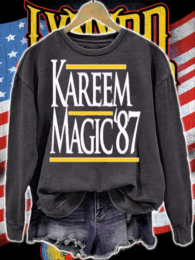 Melissa Rauch Wearing Kareem Magic 87 Shirt t-shirt sweatshirt