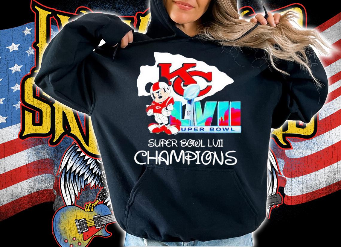Mickey Mouse Kansas City Chiefs 2023 Super Bowl LVII Champions shirt t-shirt hoodie