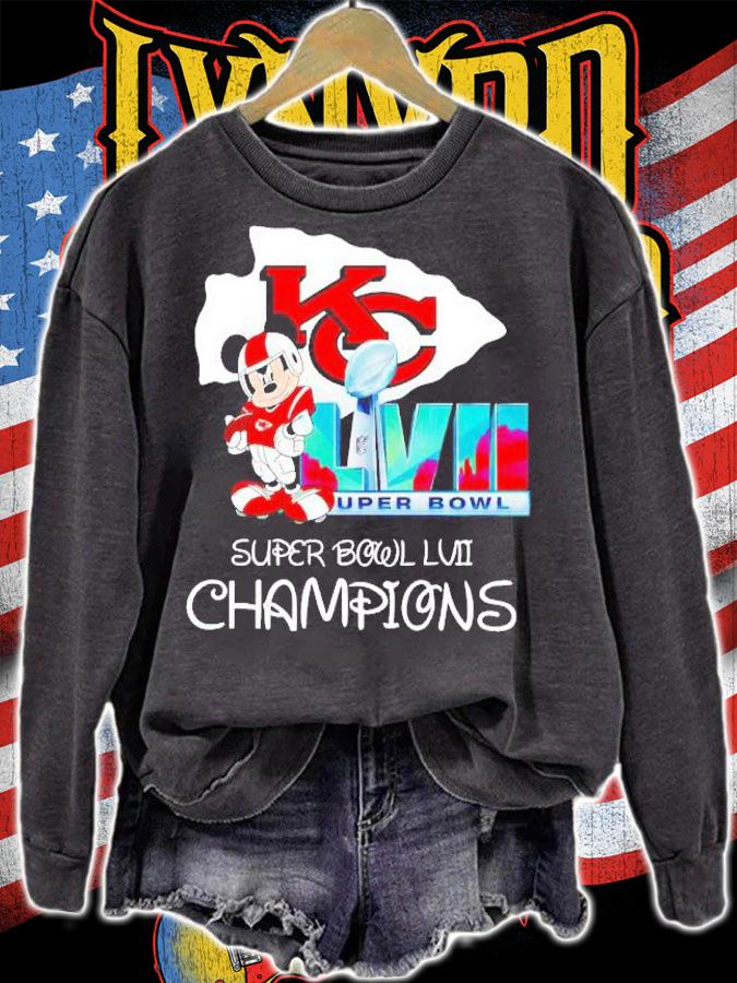 Mickey Mouse Kansas City Chiefs 2023 Super Bowl LVII Champions shirt t-shirt sweatshirt