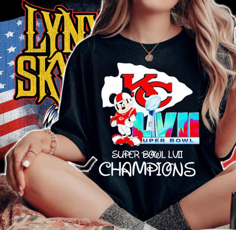 Mickey Mouse Kansas City Chiefs 2023 Super Bowl LVII Champions shirt t-shirt woman shirt