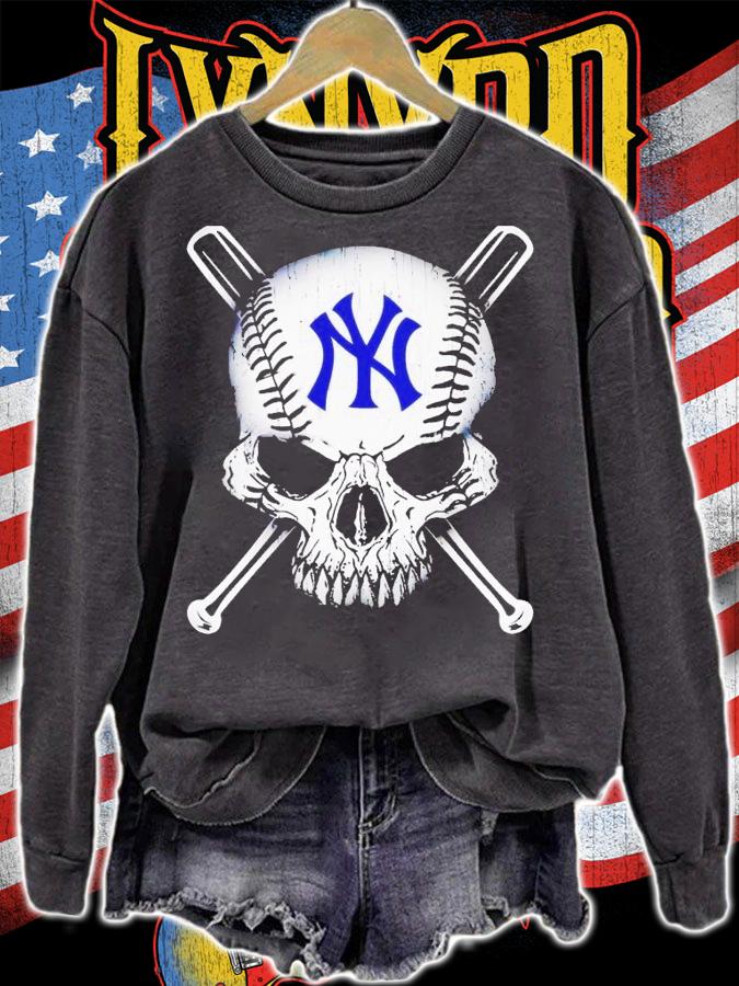 New York Yankees in skull shirt t-shirt sweatshirt