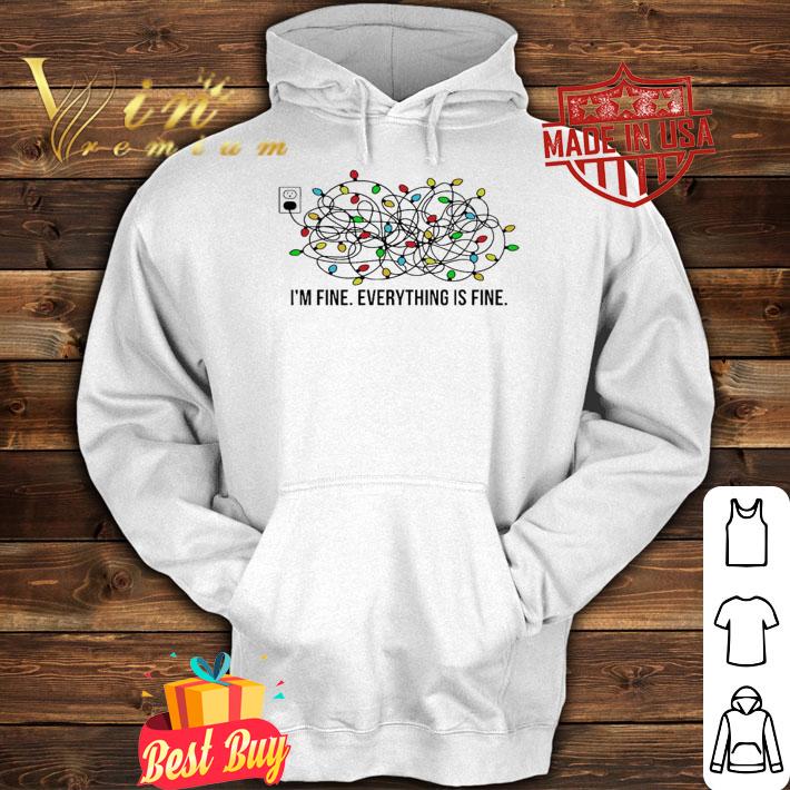 I'm Fine Everything Is Christmas Lights Shirt t-shirt