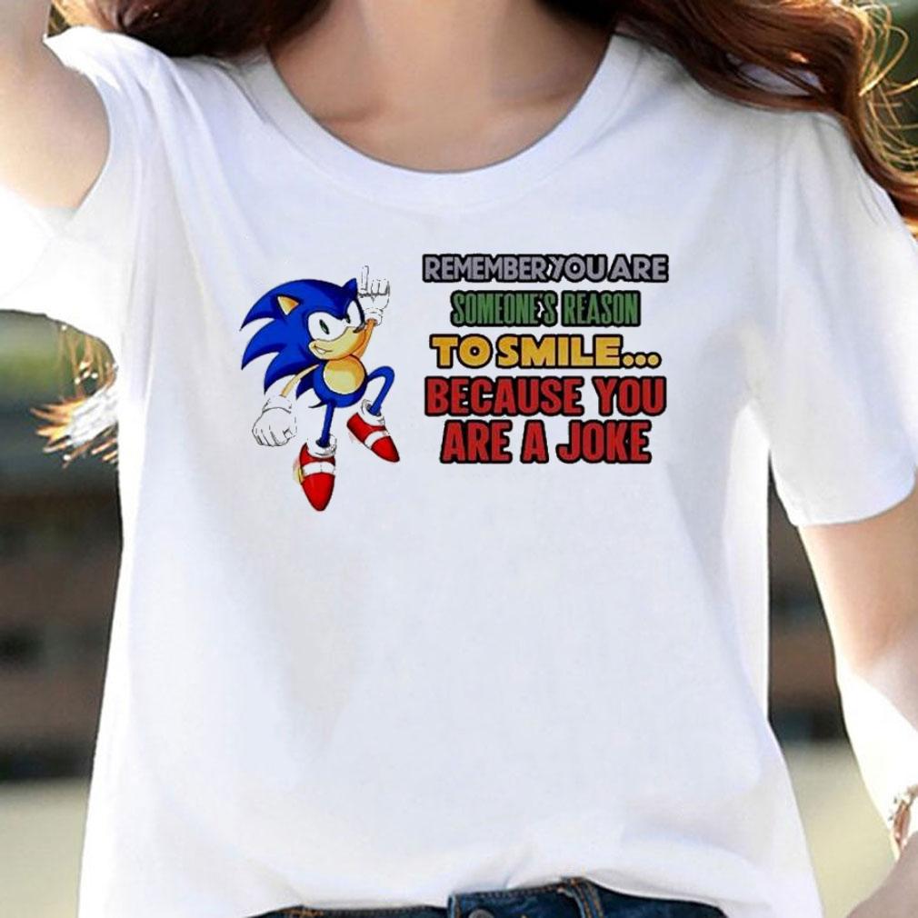 Sonic Remember You Are Someone's Reason To Smile Because You Are A Joke T-Shirt t-shirt