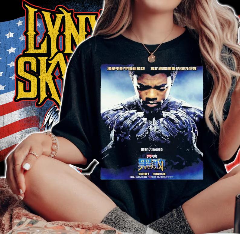 Black Panther Poster China Marvel Movie Black Panther Shirt t-shirt