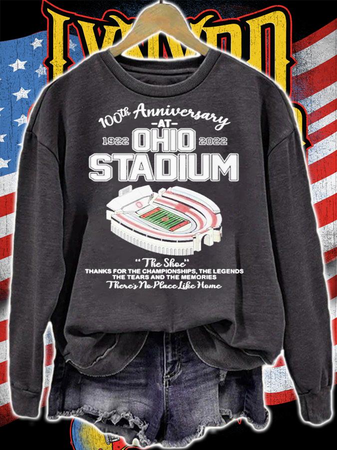 Ohio Buckeyes 100th Anniversary At Ohio Stadium 1922-2022 The Shoe Thanks For The Championships The Legends The Tears And The Memories Shirt t-shirt