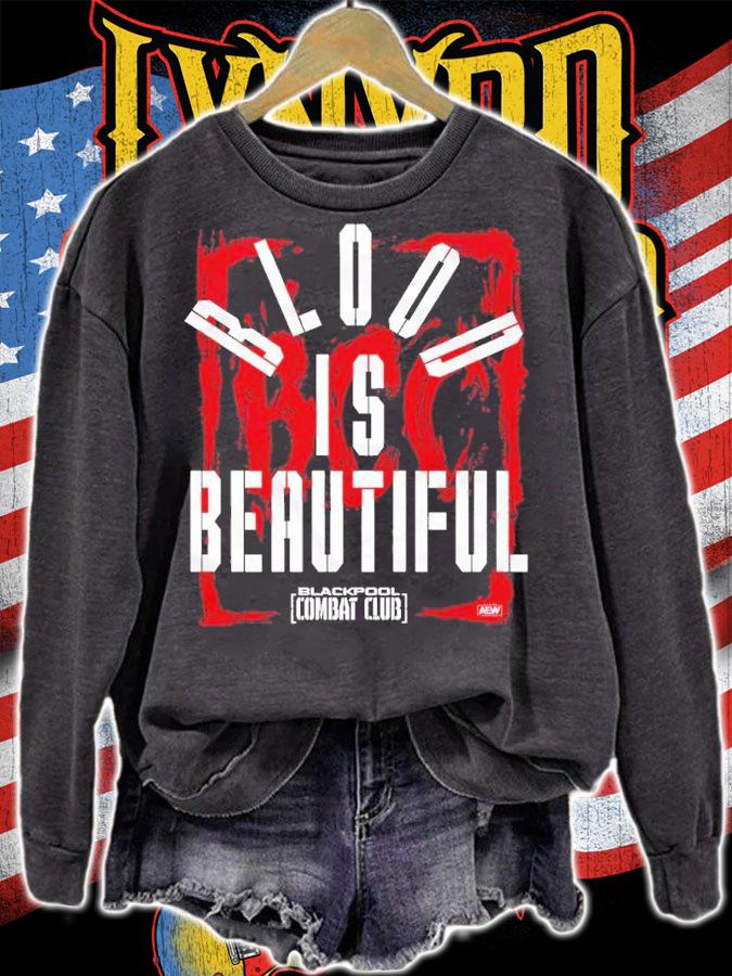 Blackpool Combat Club Blood is Beautiful shirt t-shirt sweatshirt