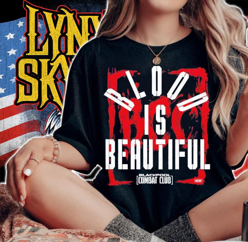 Blackpool Combat Club Blood is Beautiful shirt t-shirt woman shirt