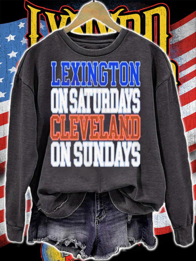 Lexington on Saturdays Cleveland on Sundays shirt t-shirt