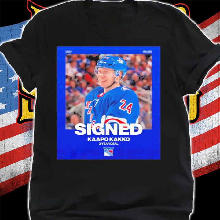 New York Yankees NHL Signed Kaapo Kakko 2 Year Deal Shirt t-shirt shirt