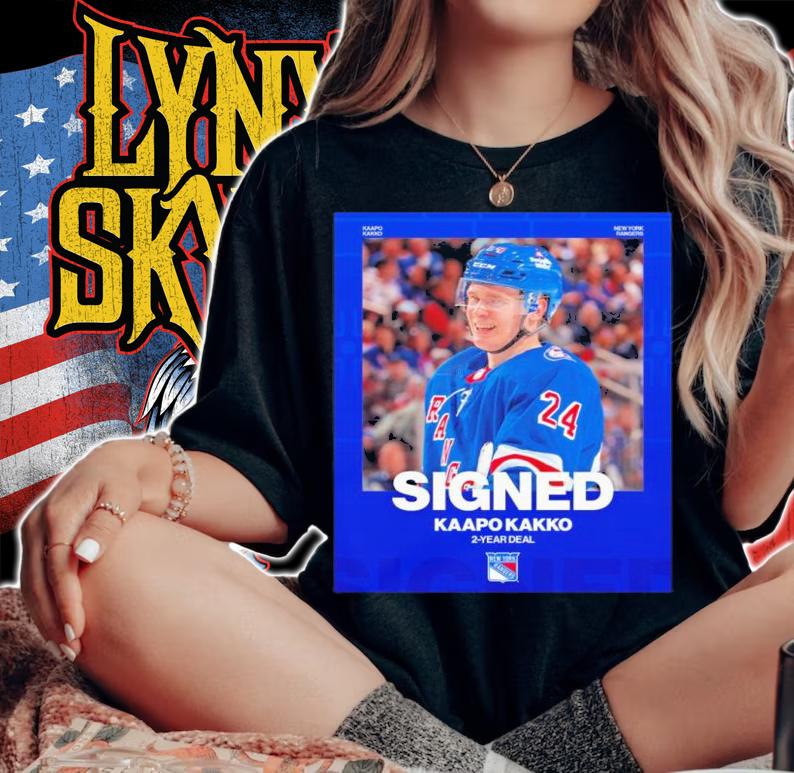 New York Yankees NHL Signed Kaapo Kakko 2 Year Deal Shirt t-shirt woman shirt