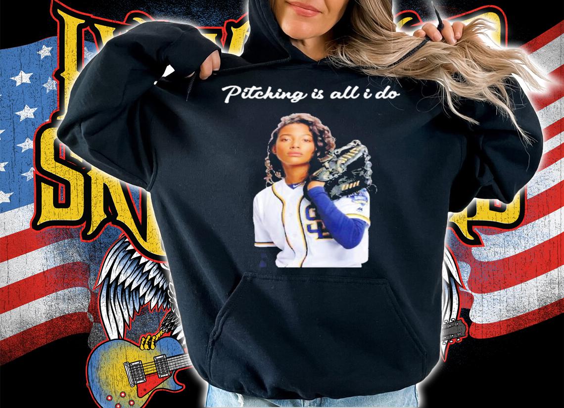 Pitching Is All I Do Ginny Baker Baseball Shirt t-shirt hoodie