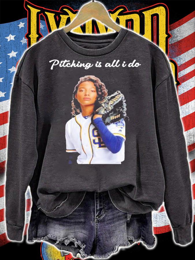 Pitching Is All I Do Ginny Baker Baseball Shirt t-shirt sweatshirt