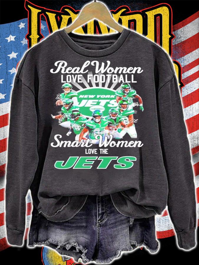 Real women love football smart women love the Jets signatures shirt t-shirt sweatshirt