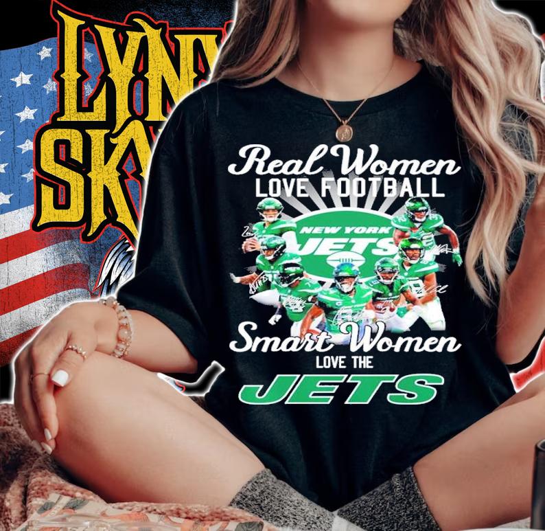 Real women love football smart women love the Jets signatures shirt t-shirt woman shirt