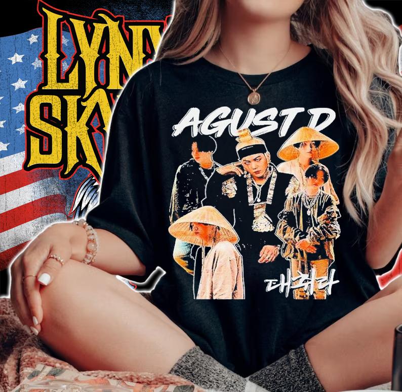 Agust D BTS Daechwita Vintage Shirt t-shirt woman shirt