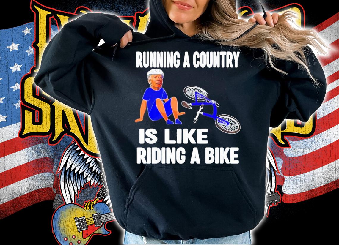 Biden Falls Off Bike Joe Biden Falling Off His Bicycle Funny Shirt t-shirt hoodie