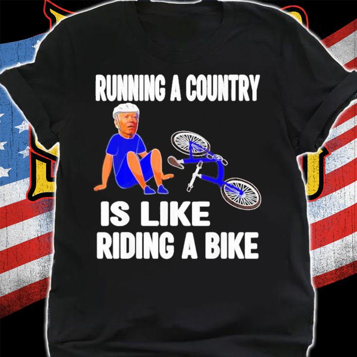 Biden Falls Off Bike Joe Biden Falling Off His Bicycle Funny Shirt t-shirt shirt