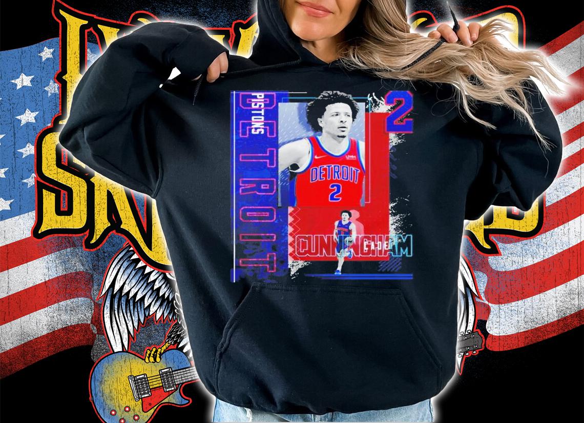 Cade Cunningham Basketball Paper Poster Pistons 2 Shirt t-shirt